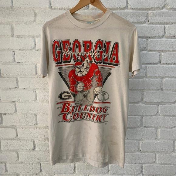 Tops - Retro Georgia Bulldogs Football Tee Bulldogs Country Shirt Tee
